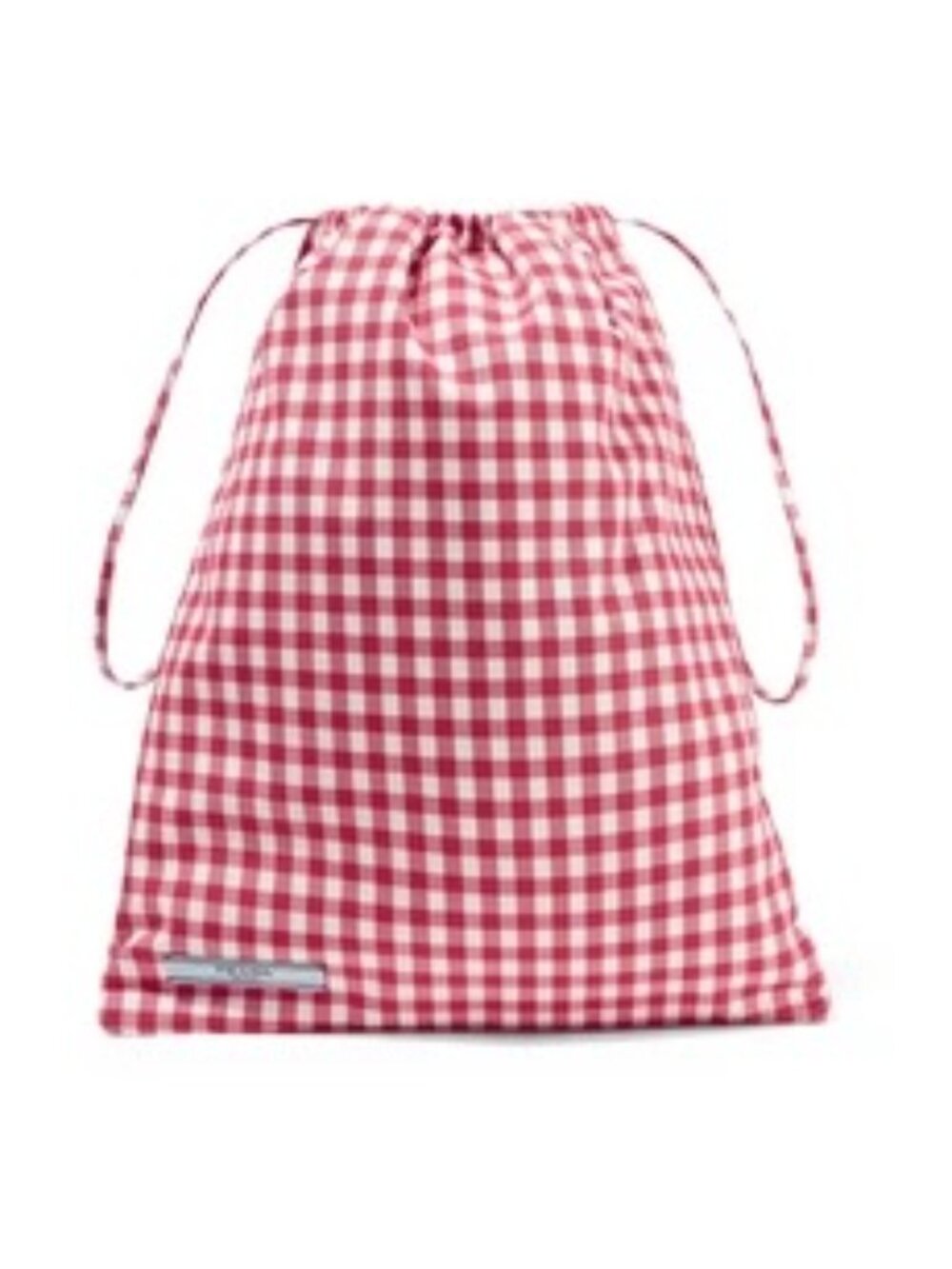 Prada Gingham nylon drawstring bag, RED, NWT